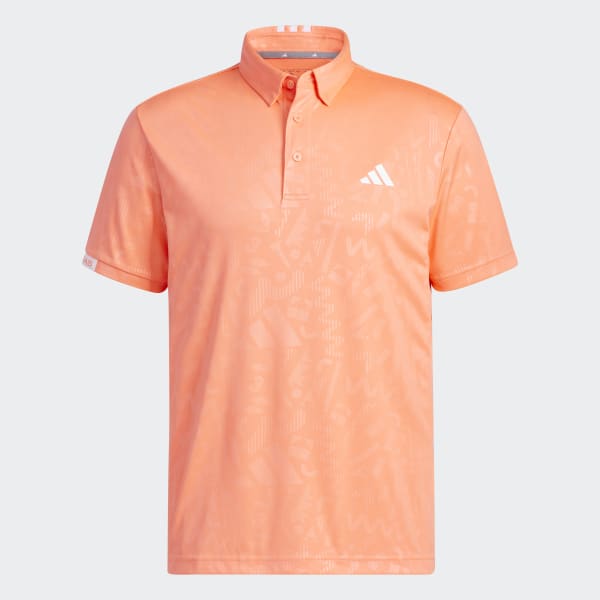Orange AEROREADY Deboss Polo Shirt