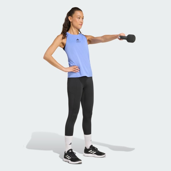 アディダス Les Mills グラフィック タンクトップ - ブルー