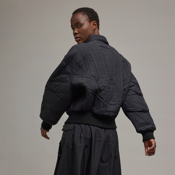 Preto Jaqueta Y-3 Quilted