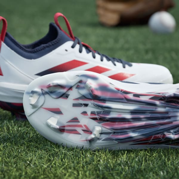 adidas Adizero Impact TPU 2.0 USA Cleats - White | Free Shipping