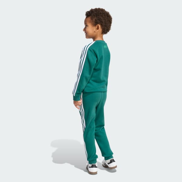 Green ADIDAS DISNEY CREW SET