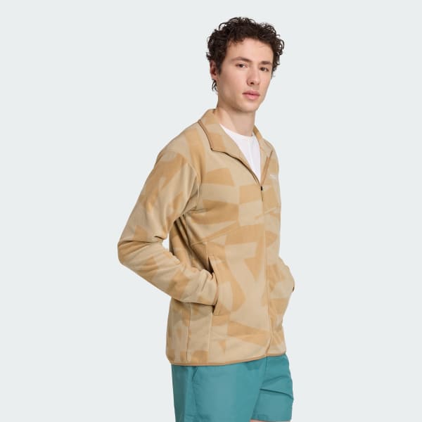 Brun Terrex Multi Printed Full-Zip Fleece Jakke