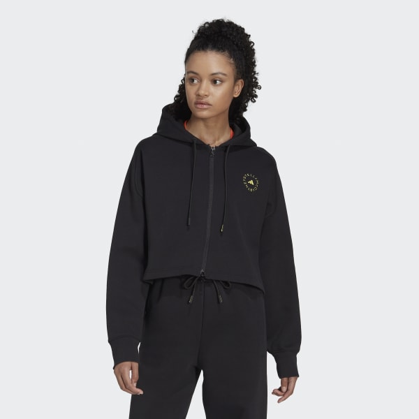Czerń adidas by Stella McCartney Cropped Hoodie IE992