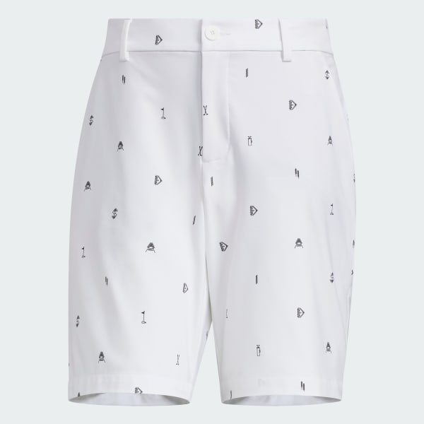 White MONOGRUM SHORTS