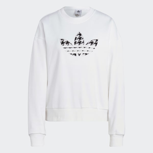 Adidas originals trefoil infill crew sweatshirt cheap