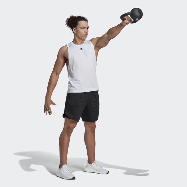 White HIIT 스핀 트레이닝 탱크탑 WU842