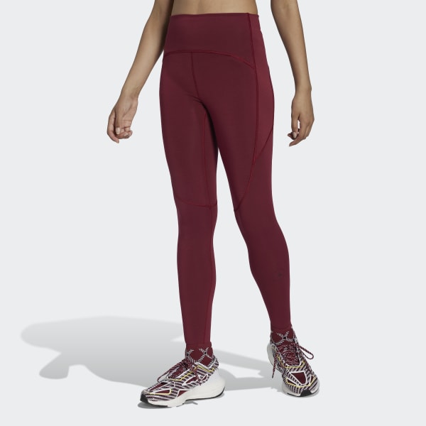 Burgundy adidas by Stella McCartney TrueStrength Yoga Leggings