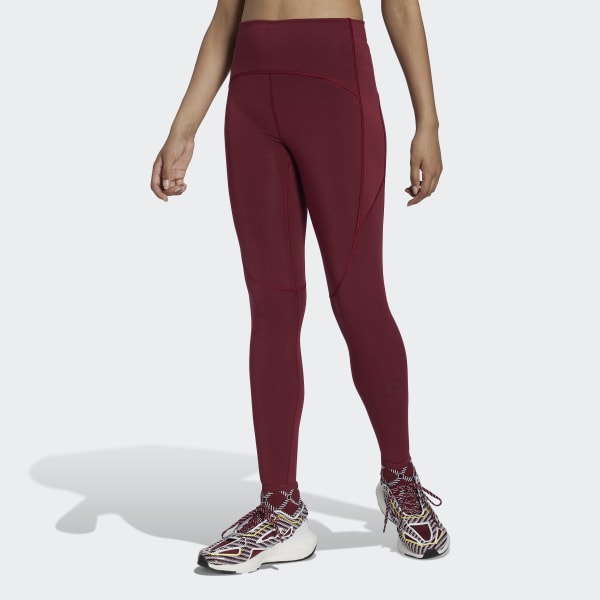 Bordowy adidas by Stella McCartney TrueStrength Yoga Tights MBI68