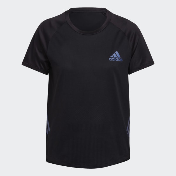 zwart Parley Adizero Running T-shirt TQ446