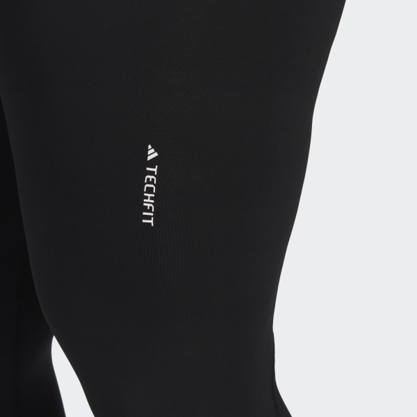 zwart Techfit 7/8 Legging (Grote Maat)