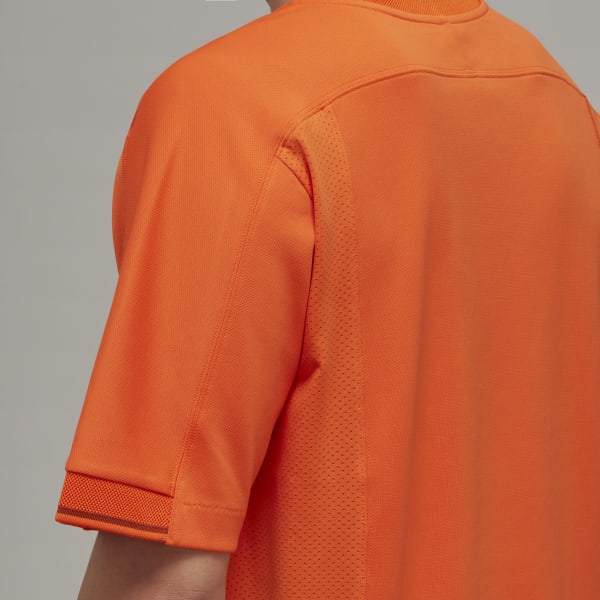 Orange Y-3 Football Short Sleeve Tee LOM92