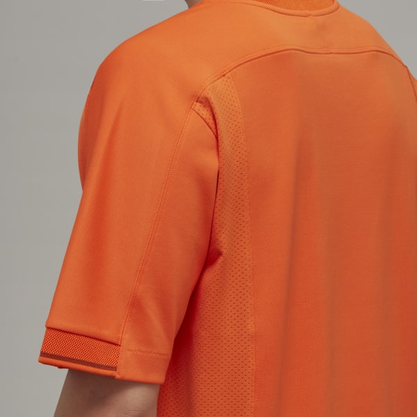Orange Y-3 Soccer Short Sleeve Tee
