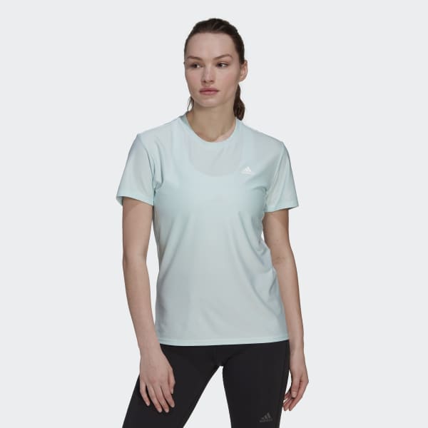 Azul Remera de Running Adi Runner