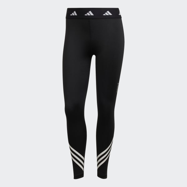 Sort Techfit 3-Stripes tights