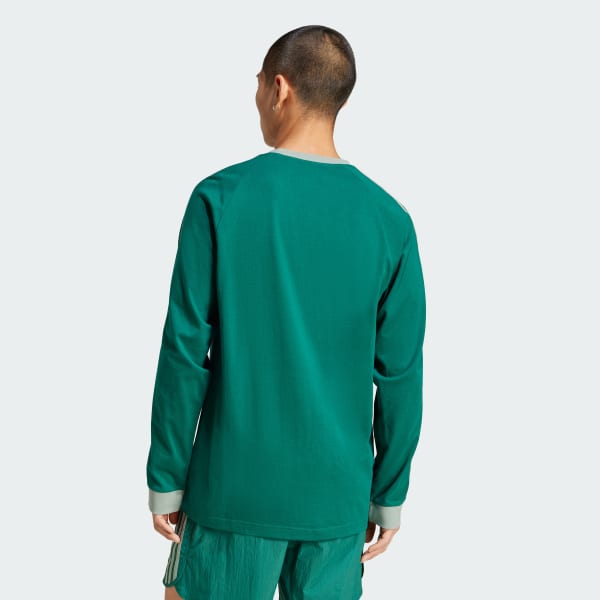 Green Adicolor Classics 3-Stripes Long Sleeve Long-Sleeve Top
