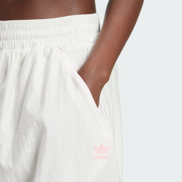 adidas Wide Leg Woven Pants - White | adidas Singapore