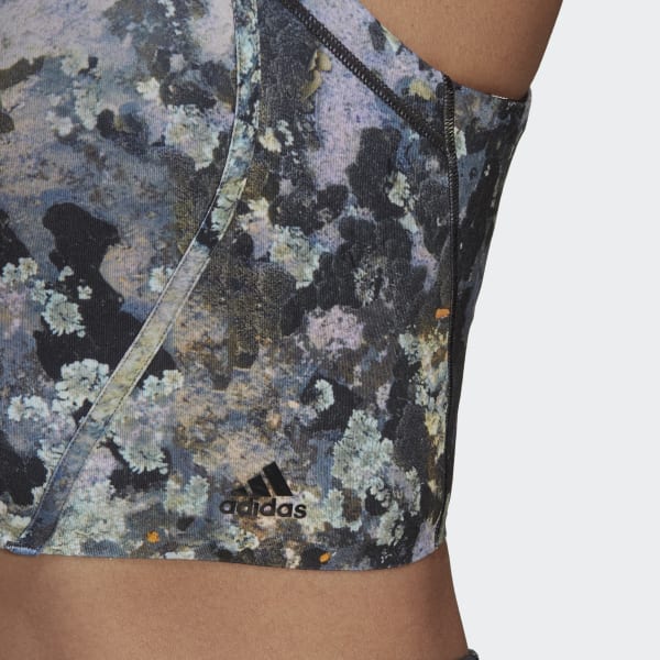 Blu Reggiseno sportivo da yoga Light-Support Long Line Graphic BT846