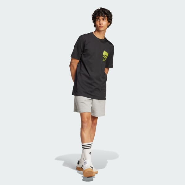 Preto Camiseta Trefoil Series Fashion Elevated