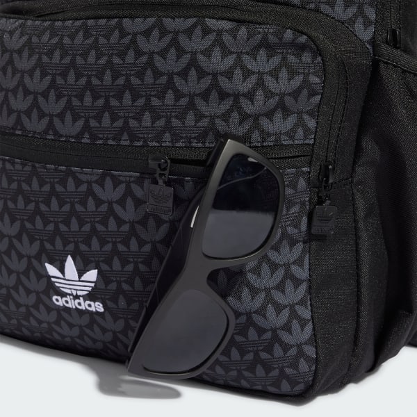 Black Monogram Backpack