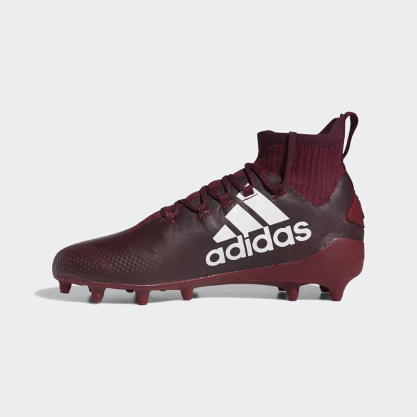 maroon adidas football cleats