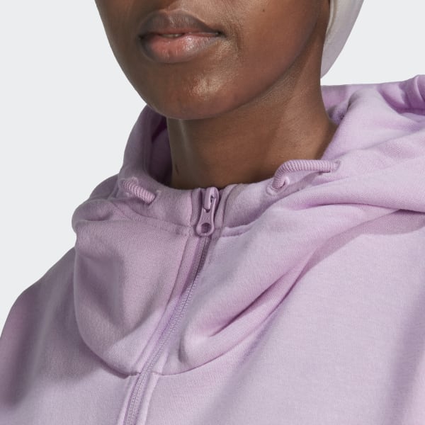fialová Mikina s kapucňou Studio Lounge Fleece Full-Zip