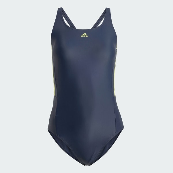 Blue Mid 3-Stripes Swimsuit