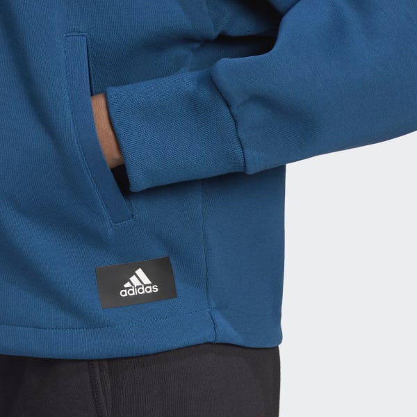 modrá Mikina Future Icons Badge of Sport Quarter-Zip