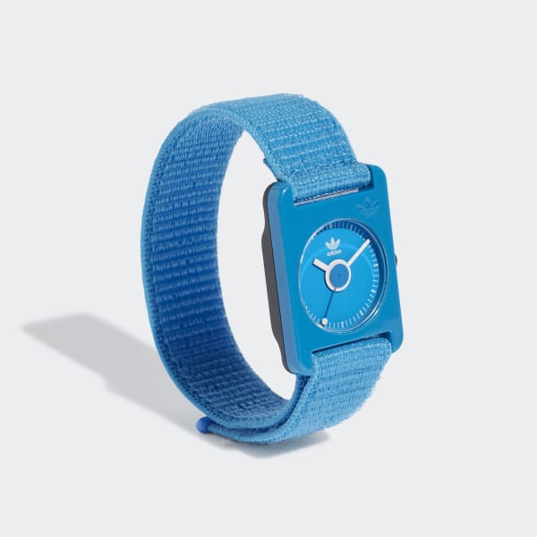 Blau Retro Pop Two Uhr