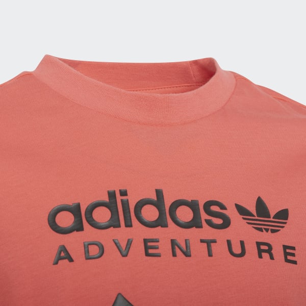Rouge T-shirt adidas Adventure D2175