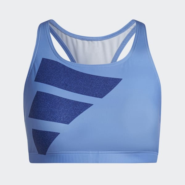 Blau Big Bars Bikinioberteil