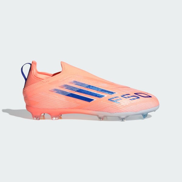 Orange F50 Elite Laceless Firm Ground støvler til børn