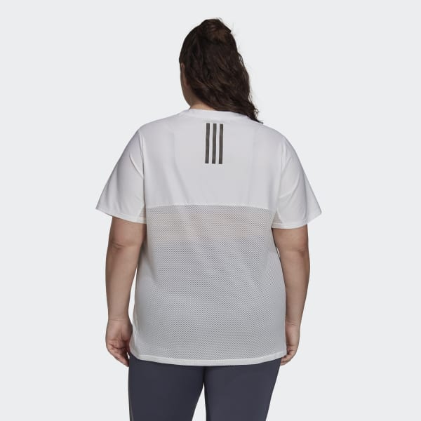 Hvid Runner Plus Size T-shirt TV568