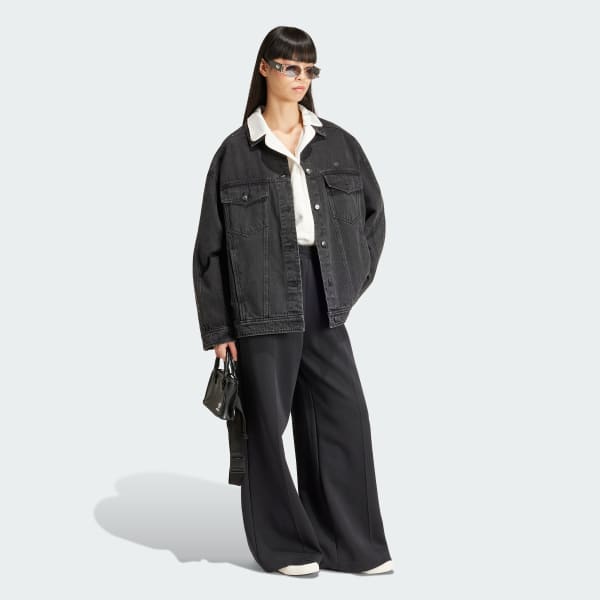 Multicolor Chamarra Tejido Denim Embellished Oversized
