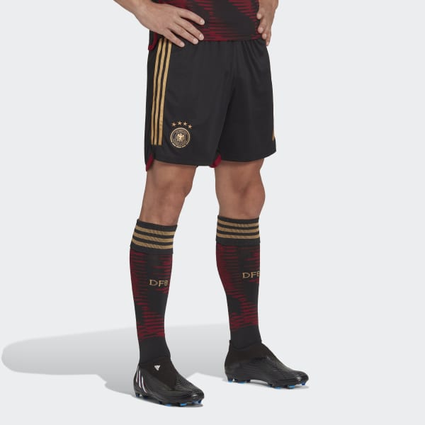 Negro Shorts Uniforme de Visitante Alemania 22 I4426