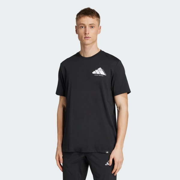 Noir T-shirt graphique CLIMACOOL Vintage Training