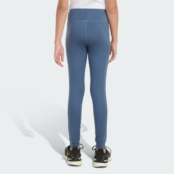 Blue adidas AEROREADY 3-Stripes Cellphone Pocket Leggings
