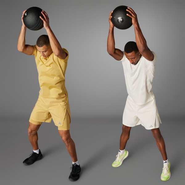 Beige HIIT Airchill Workout Tee