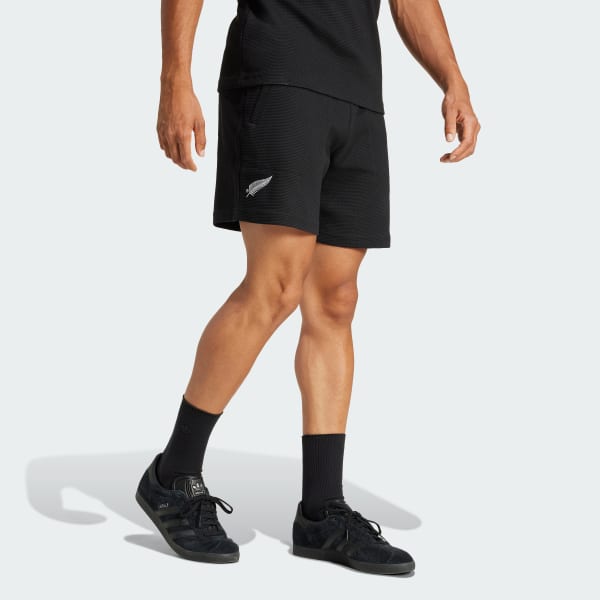 Black All Blacks Essentials Waffle Shorts