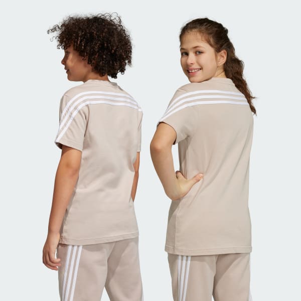 hnedá Tričko Future Icons 3-Stripes
