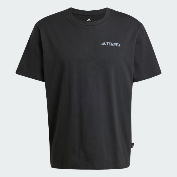 Noir T-shirt graphique Polygiene