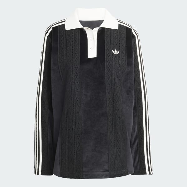 สีดำ เสื้อฟุตบอลแขนยาวกันหนาว ADIDAS ORIGINALS
