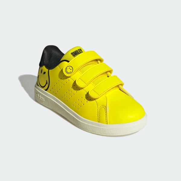 Yellow adidas Smiley Advantage 2.0 Shoes Kids