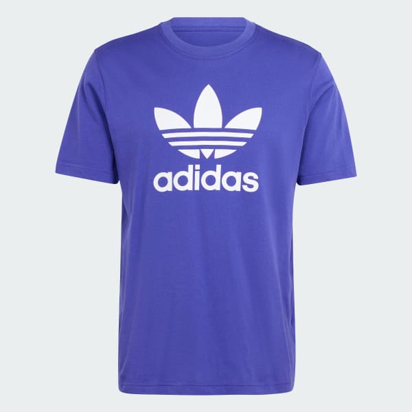 สีม่วง เสื้อยืด Adicolor Trefoil