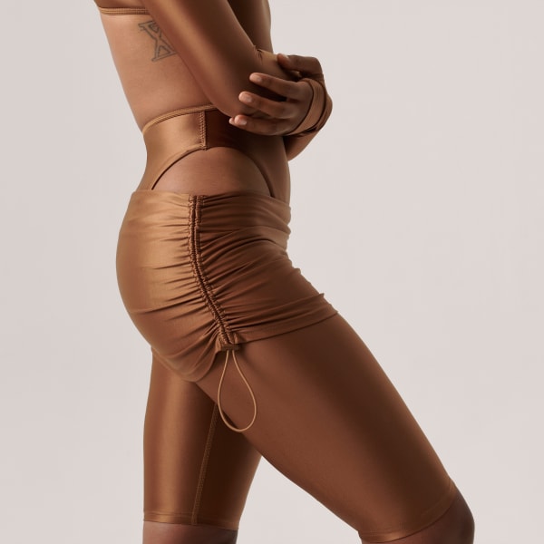 Kahverengi adidas by Stella McCartney Roll-Top Şort