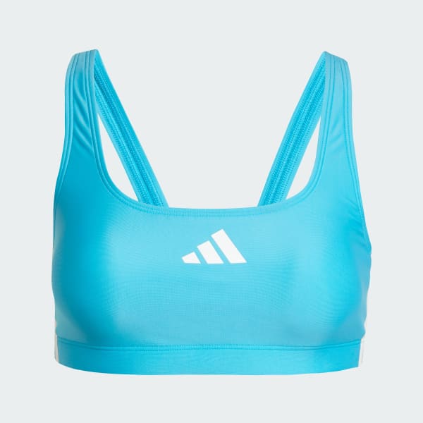 adidas 3-Stripes V-Back Bikini - Turquoise | Free Shipping