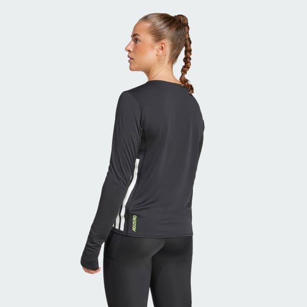 Black Adizero Running Long Sleeve Tee