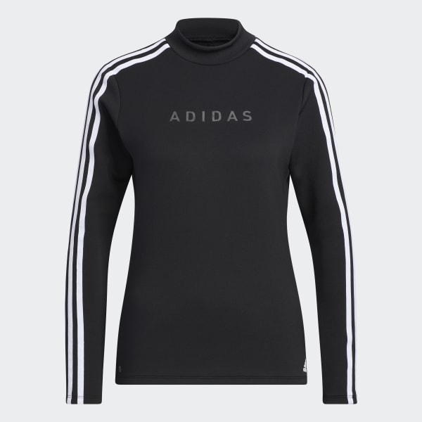 AEROREADY 3 Stripes Mock Neck Long Sleeve Shirt