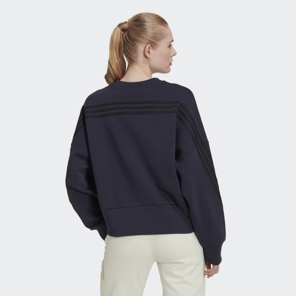 Blau adidas Sportswear Future Icons 3-Streifen Sweatshirt LOR06