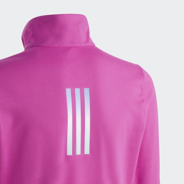 Pink Løb AEROREADY Half-Zip Long Sleeve trøje
