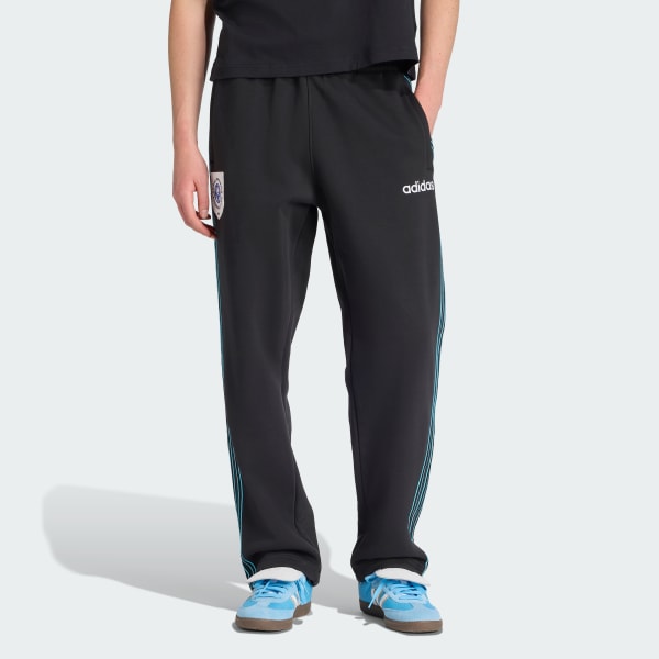 Black Mesh Stripe Pants